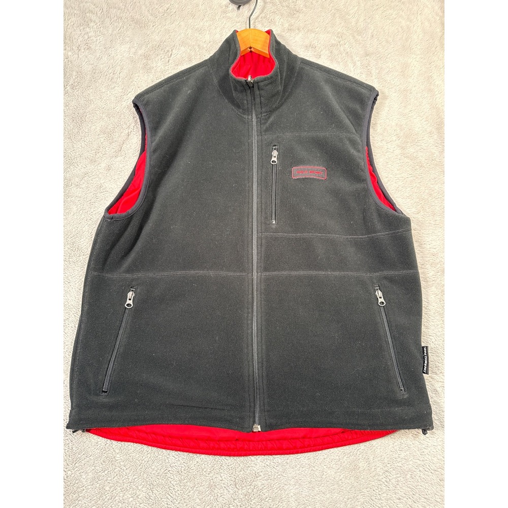 Polo Sport Ralph Lauren Vest Men M Reversible Fleece Full Zip Thermal READ Work